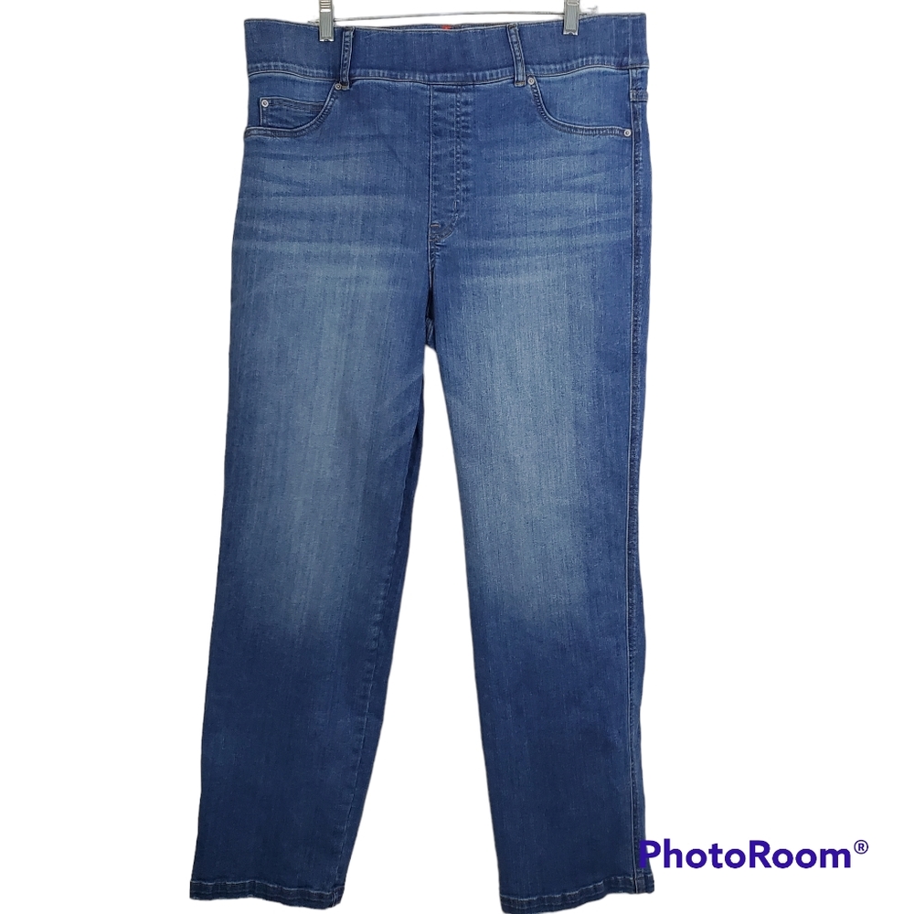 SPANX Ankle Straight Jeans Stretch Pull On Size 2X TALL
